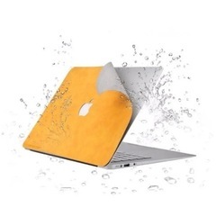 MacBook Pro ケース カバー 高級感 羊革 パソコン 保護フィルム 灰の画像