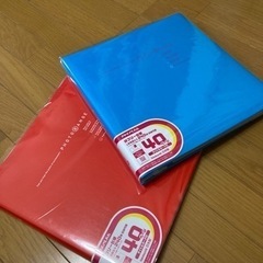 ナカバヤシのフエルアルバム２冊(赤、青)