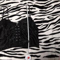 【お取り引き決定】SHEIN Unity プラス フリルヘム レースアップ キャミトップの画像
