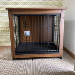 【お話中】ペット用 ゲージ ウッディ 木製 トレー付き 屋根あり