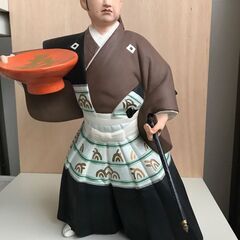 博多人形　武士　黒田節