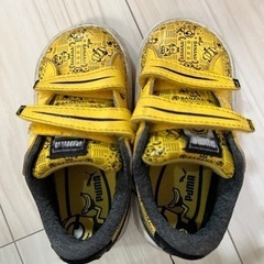 プーマ　ベビーシューズ　14cm ミニオンコラボシューズの画像