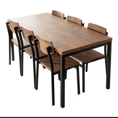 【交渉中】【超美品】ダイニングテーブル7点セット② 2個の画像