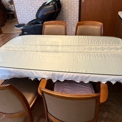 ダイニングテーブル、椅子セットの画像