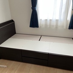 シングルベット 収納付き　ニトリ