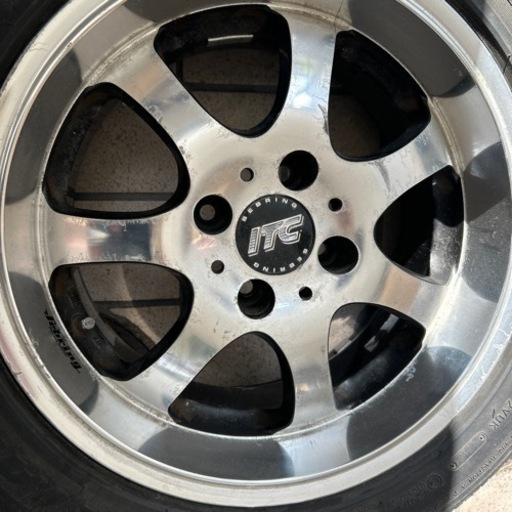 アルミITCホイールタイヤセット 15インチ 7j＋38通し