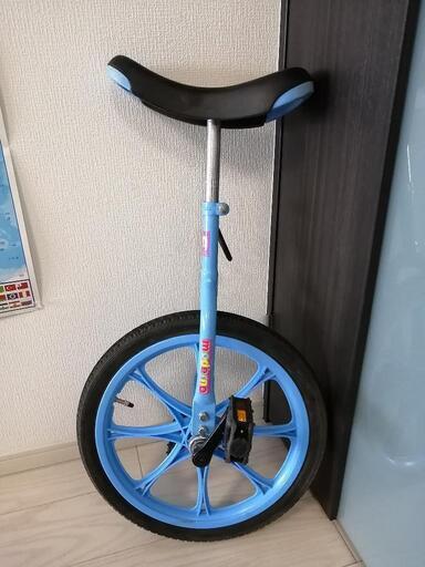 美品!最終値下げしました一輪車moderno 18インチブルー引き取り希望