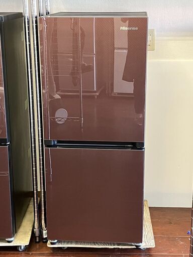 ハイセンス 2ドア冷蔵庫 134L HR-G13A-BR 2018年製 ブラウン