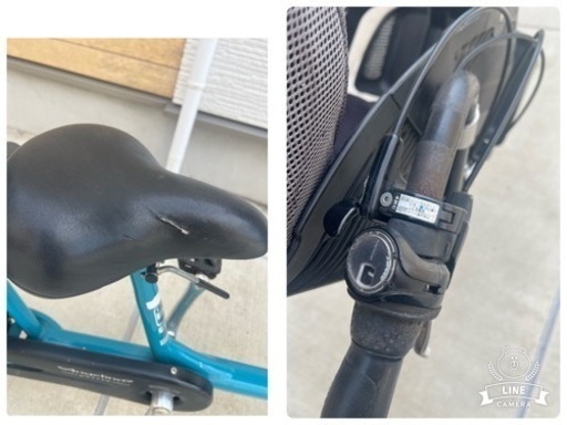 BRIDGESTONE（ブリヂストン） 電動自転車 中古 子供乗せ 非電動自転車　アンジェリーノプティット　AG20-5 前後子供乗せ自転車