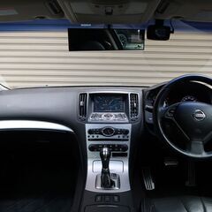 検査6年11月370GT タイプSP サンルーフ/黒革/ワークエモーション19インチ/車高調/インフィティエンブレム/パドルシフト/HDDナビ/バックカメラの画像