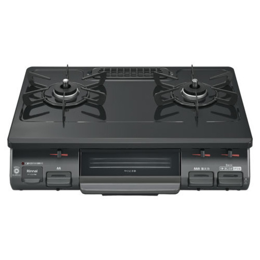 グリル付きガスコンロ　Rinnai RTE597BKR