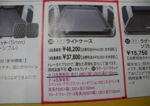 魚やさんに！321 331系　ハイゼット　荷室ケース　トレータイプ