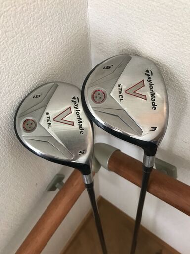 （2本セット）テーラーメイド　Vスチール 3W/5W　フレックスSR