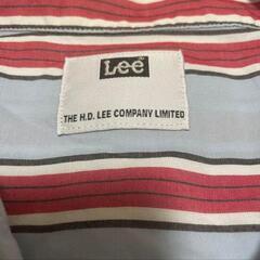 Lee ワークシャツ 半袖 ストライプ ブルー メンズ レディース Lの画像