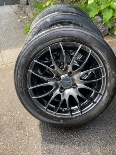 タイヤ、ホイール WORK STEEZ 185/55R15 +38