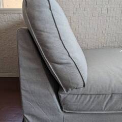 イケアのKIVIK シーヴィク 寝椅子, ティッブレビ ベージュ/グレー売ります！の画像