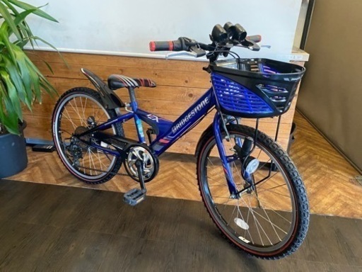 取引中【ブリヂストン】22インチ　キッズMTB ブルー