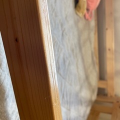 木製 二段ベッド 耐荷重500kg ロータイプ 144cm パイン材 ２段ベッド シングル＆キング対応 天然木 の画像