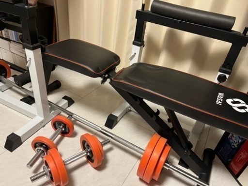 ダンベル、ベンチ、シャフトバー、ベンチセーフティ