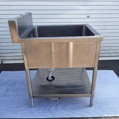 業務用ステンレス流し台　一層シンク　タニコー大野工場　ホース付き...