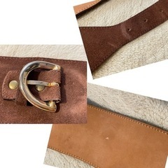 AMBOISE アンボワーズ　革のベルト　穴横スレと小さな傷1個ありの画像