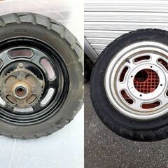 エイプ用タイヤ　中古　2本セット　KENDAタイヤ K761 1...