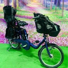 ❹ 5309子供乗せ電動アシスト自転車パナソニック3人乗り対応2...