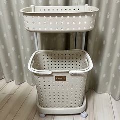 ランドリーバスケット　2段