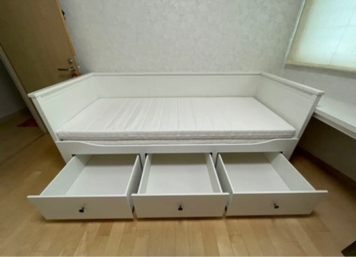 IKEA デイベッド　ヘムネス　マットレス×2付