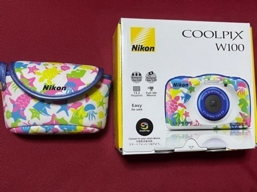 (超美品)NIKON coolpix w100(防水カメラ) ソフトケース付き(28日未明に受け渡し予定者が決定いたしました。たくさんのお問い合わせありがとうございました。)