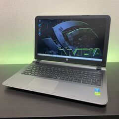 hp 7世代Corei5 メモリ16GB 新品SSD グラボ搭載 ノートPC シルバー