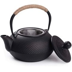 鉄瓶 鉄器 急須 ih対応 直火 鉄やかん 800ml 0.8l 鉄分補給の画像
