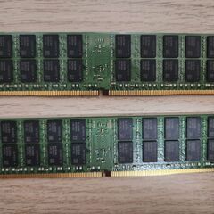 【動作確認済み】Samsung 64GB DDR4-2133 / PC4-17000 32GB×2枚【HP純正】サーバー用 ECC Reistered M393A4K40BB0 - CPB0Qの画像