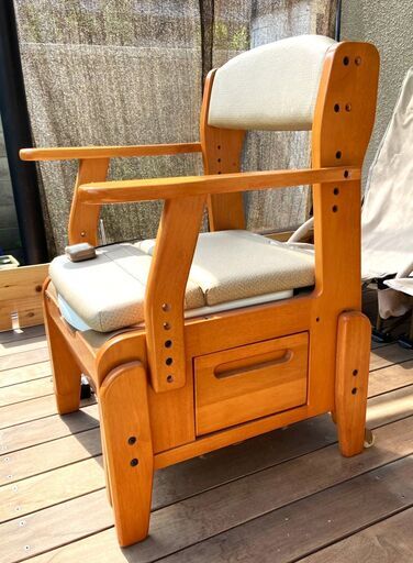 介護トイレ　ポータブルトイレ　家具調トイレ　National　座楽KC型