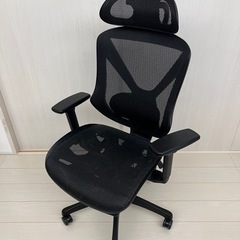 オフィスチェア（リクライニング機能、フットレスト有り）