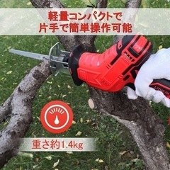 新品未使用　電動のこぎり 充電式 レシプロソーの画像