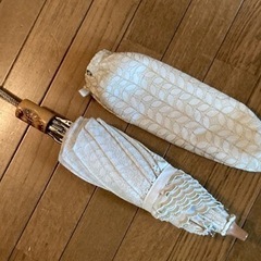 折りたたみ日傘　レース