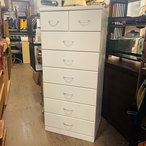 【売約済み】チェスト　タンス　引き出し　ホワイト　衣類収納　整理箪笥　検　クエス　エレア