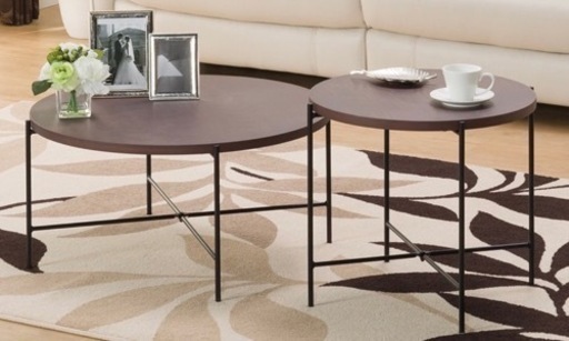 リビング ネストテーブル 二脚セットニトリ