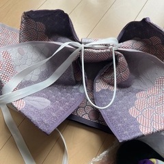 浴衣帯　作り帯と下駄のセットの画像