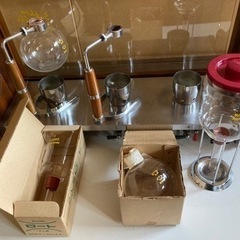 【値下げ】サイフォン　
コーヒーガステーブル＋付属品多数の画像