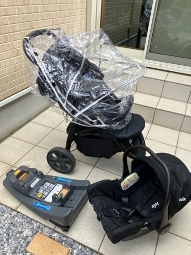 ベビーカー　ジョイー　3点セット　雨よけカバーつき