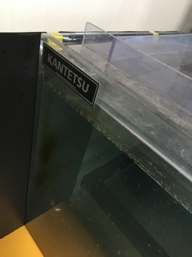 アクリル水槽　カンテツ　1270×750×500 底面背面2面ブラック大型水槽アロワナ大型魚古代魚オーバーフロー