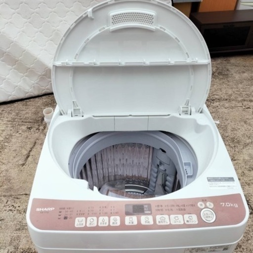 シャープ　洗濯機　ES-T712  2020年製　7㎏●E052W007