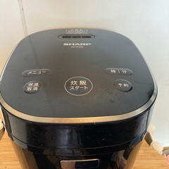 シャープ　炊飯器　ブラックの画像