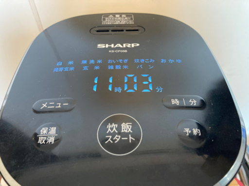 シャープ　炊飯器　ブラック