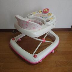 光って鳴るパネル付き！歩行器の画像