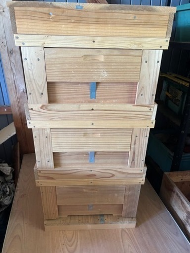 ミツバチの巣箱 3箱セット