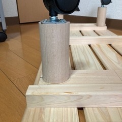 DIY品　fitsケース 74×39対応 木製スノコキャスター スチールハンガー下の画像