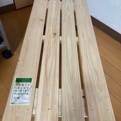 DIY品　fitsケース 74×39対応 木製スノコキャスター スチールハンガー下の画像